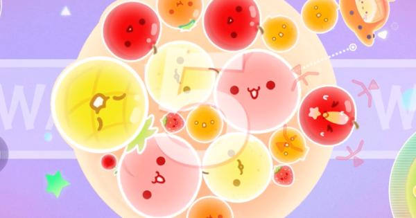 惑星の中心へフルーツを落とすパズルゲーム『スイカゲーム ぷらねっと