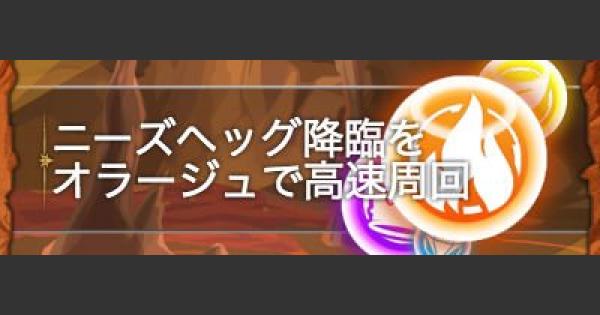 【パズドラ】ニーズヘッグ降臨をオラージュで高速周回