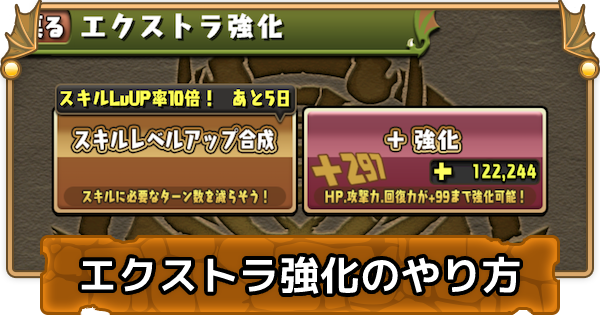 パズドラ エクストラ強化のやり方 ゲームウィズ