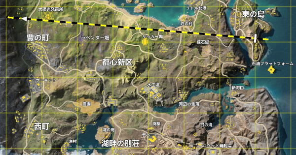 荒野行動 ドーナツのマップ攻略と立ち回り ゲームウィズ