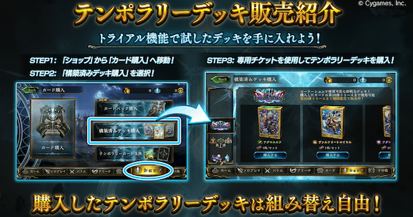 どのテンポラリーデッキデッキを選ぶ 各デッキの回し方解説