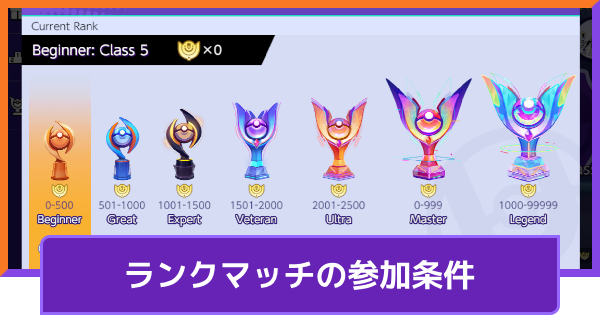 【ポケモンユナイト】ランクマッチの参加条件｜アクティブポイント【UNITE】