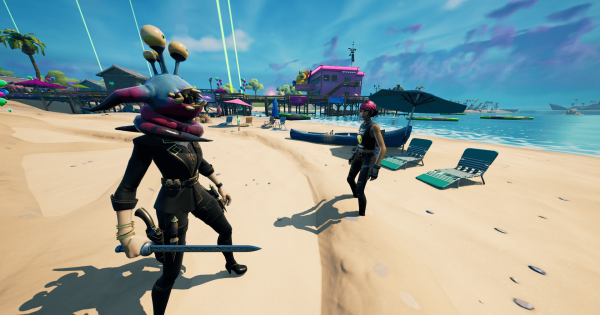 フォートナイト エイリアンパラサイトに寄生された状態でサニーと話す Fortnite ゲームウィズ