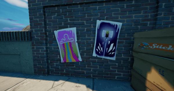 フォートナイト リフトツアーのポスターとインタラクトする Fortnite ゲームウィズ
