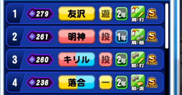 パワプロアプリ 1vs1練習を仕掛けられない順位差とは ナナセブログ 3 パワプロ ゲームウィズ