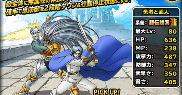 勇者と武人(S)の評価とステータス