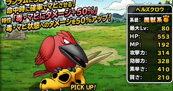 ヘルズクロウ(S)の評価とおすすめの特技構成