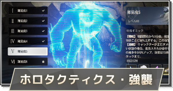 ホロタクティクス攻略｜場所と解放条件