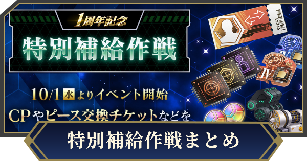 イベント「特別補給作戦」の攻略