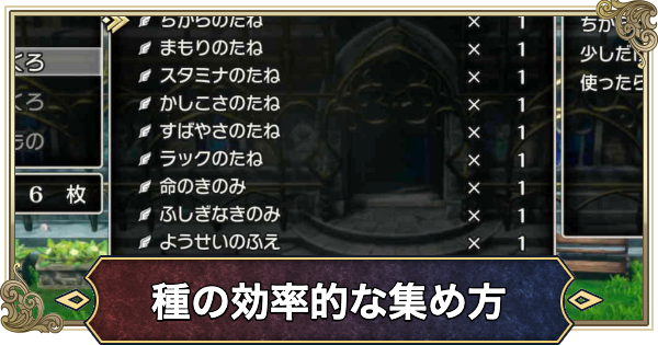 【ドラクエ1リメイク】種の効率的な集め方とおすすめ場所【ドラゴンクエスト1】