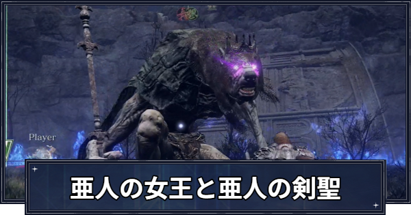 【ナイトレイン】亜人の女王と亜人の剣聖の攻略と弱点【エルデンリングナイトレイン】