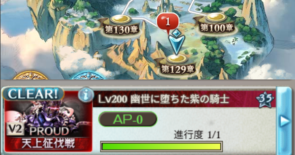 『幽世に堕ちた紫の騎士』PROUD攻略まとめ｜天上征伐戦水ボ