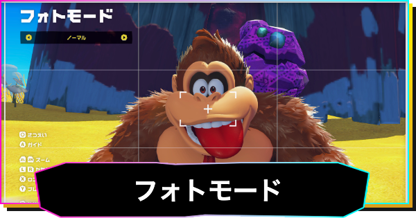【ドンキーコングバナンザ】フォトモードのやり方と操作方法