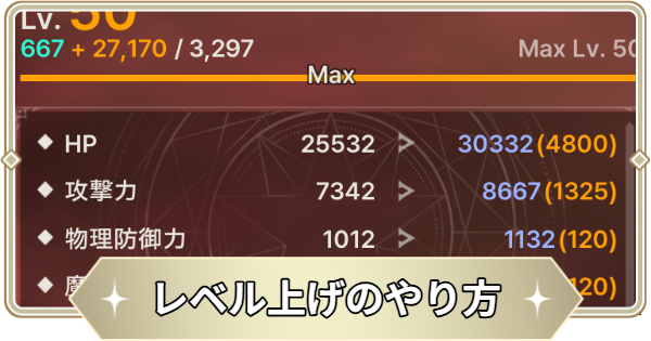 レベル上げのやり方