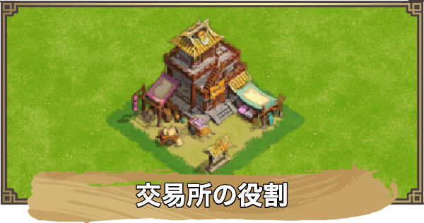 【アバター：伝説を刻む者】交易所の役割
