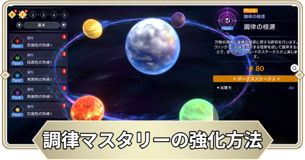 【アビスディア】調律マスタリーの強化方法【ABYSSDIA】