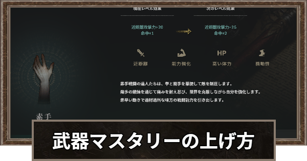 武器マスタリー