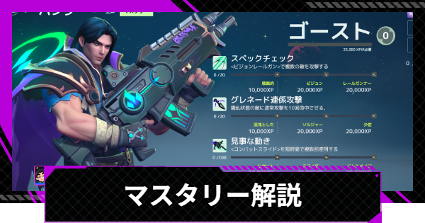【SUPERVIVE】マスタリーの上げ方と報酬