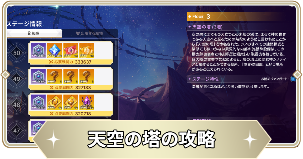 【アビスディア】天空の塔の攻略【ABYSSDIA】