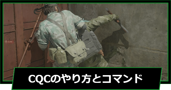 【メタルギアデルタ】CQCのやり方とコマンド【メタルギアソリッド3リメイク】