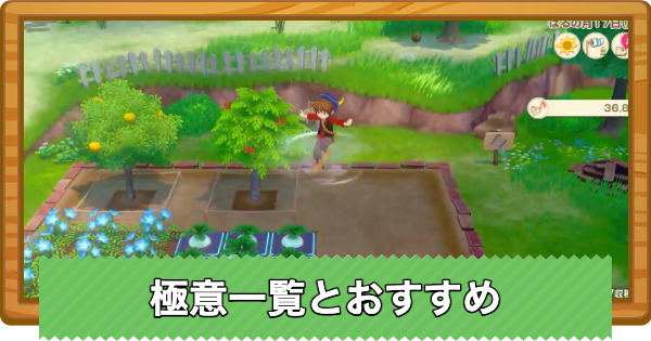極意一覧とおすすめ