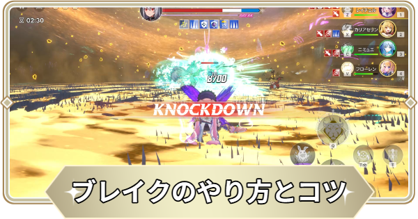 ブレイクのやり方とコツ