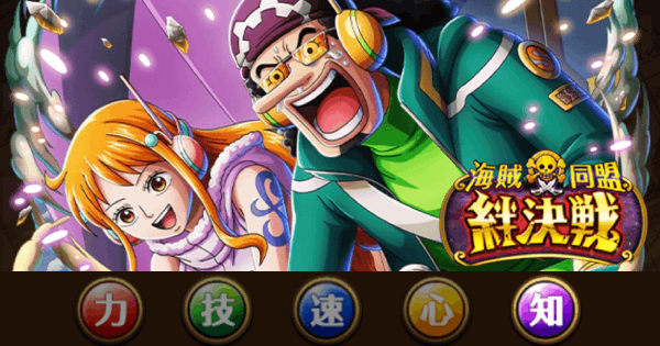 【トレクル】絆決戦vsナミ&ウソップ｜知属性攻略【通常BOSS】【ワンピース トレジャークルーズ】