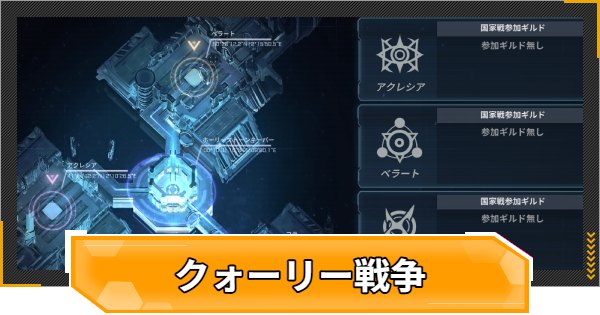 クォーリー戦争(スカーミッシュと国家戦)の勝利条件と進め方