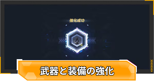 武器と装備の強化方法