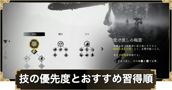 【ゴーストオブヨウテイ】技の優先度とおすすめ習得順【Ghost of Yotei】