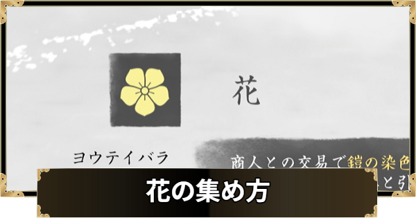 【ゴーストオブヨウテイ】花の集め方と使い道【Ghost of Yotei】