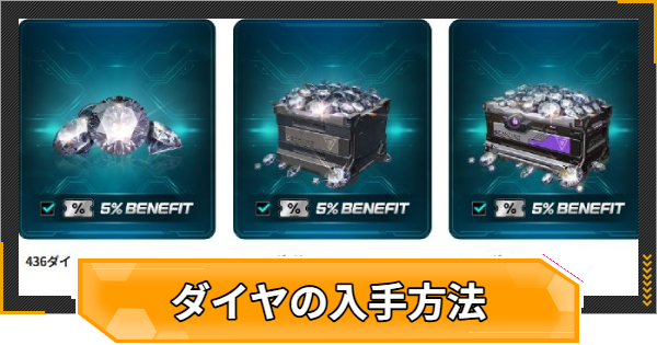 ダイヤのお得な入手方法