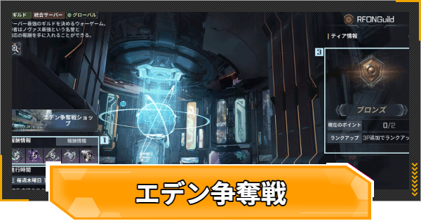 エデン争奪戦の勝利条件と進め方