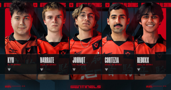 Sentinelsにcortezia選手、Kyu選手、Red
