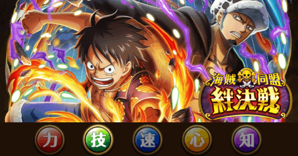 【トレクル】絆決戦vsルフィ&ロー｜技属性_通常ボス攻略【2025年11月開催】【ワンピース トレジャークルーズ】