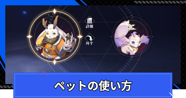 【CoA】ペットの使い方【クリスタルオブアトラン】