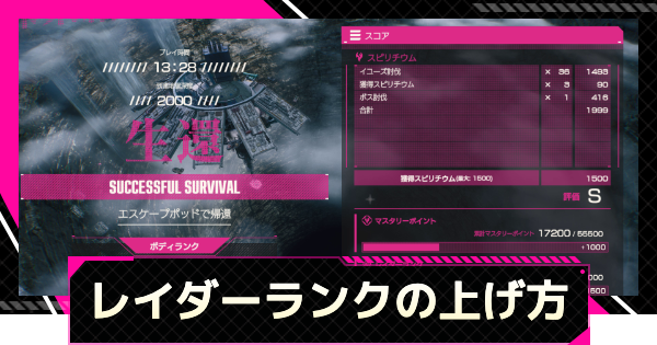 【LET IT DIE: INFERNO】レイダーランクの効率的な上げ方【レットイットダイ インフェルノ】