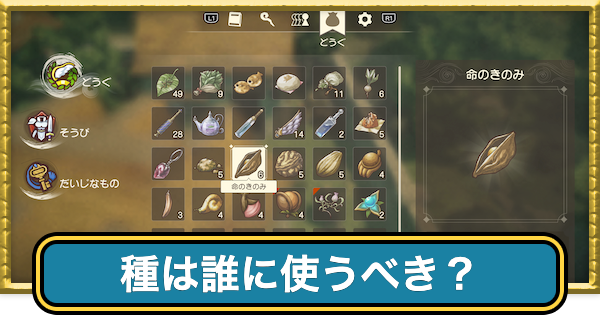 【ドラクエ7リイマジンド】種は誰に使うべき？使うタイミング【ドラクエ7リメイク】