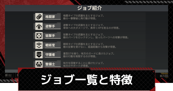 【鋼嵐-メカラシ】操縦士のジョブ一覧と特徴
