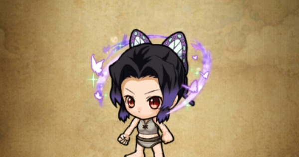 【ポコダン】胡蝶しのぶの髪型＜蟲柱＞の性能と入手方法【ポコロンダンジョンズ】