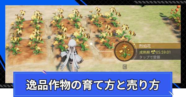 【CoA】逸品作物の育て方と売り方【クリスタルオブアトラン】