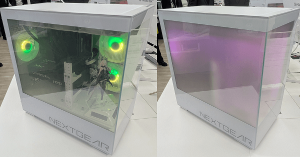 ボタンひとつでサイドパネルの見映えが変化！？マウスコンピューター「NEXTGEAR」の新ゲーミングPCが面白い