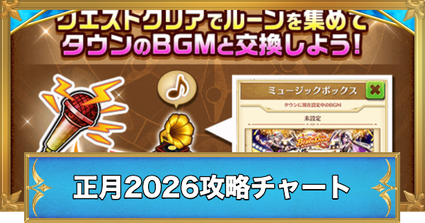 【白猫】歌えロッキンニューイヤー攻略チャート