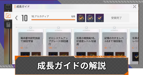 【カオゼロ】成長ガイドの解説【カオスゼロナイトメア】