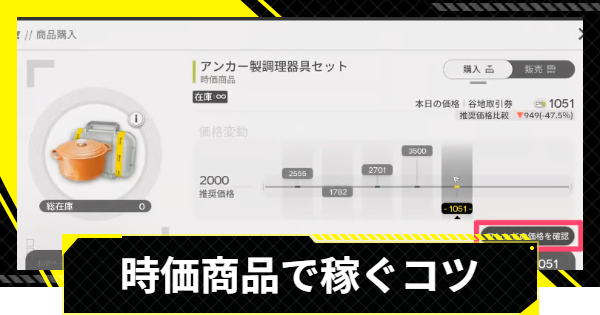 【エンドフィールド】時価商品で効率よく稼ぐコツとフレンドに売却する方法【アークナイツ】