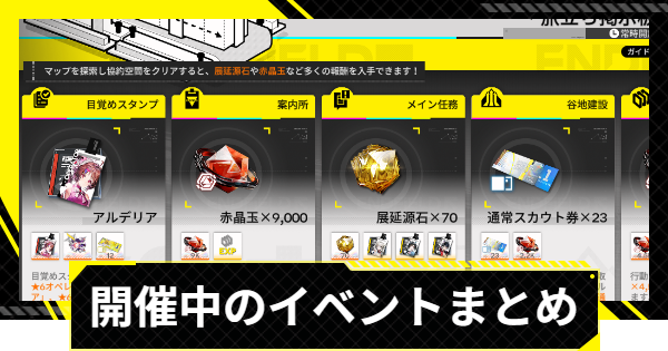 【エンドフィールド】開催中のイベントまとめ【アークナイツ】