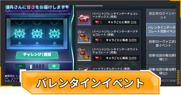 【RFオンラインネクスト】バレンタインデーチョコレート交換優先度【RFオンネク】