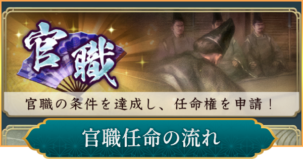 【信長の野望 出陣】官職任命の流れとおすすめ官職