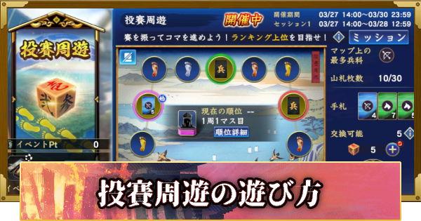 【信長の野望 覇道】投賽周遊の遊び方(S14)8年目・秋