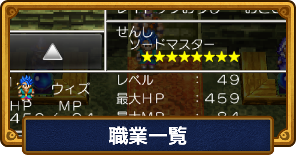 【ドラクエ6】職業一覧とステータス補正【ドラゴンクエスト6】
